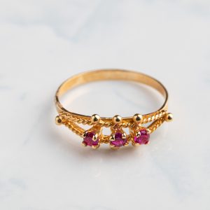 ANILLO TRICILLO PIEDRA A ELECCIÓN